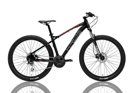 CICLI CASCELLA Bicicletas de montaña Casco de bicicleta MTB 29 XFC con freno de disco hidráulico 24 V negro mate (L)