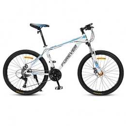 Chengke Yipin Bicicleta Chengke Yipin Outdoor Mountain Bike Bicycle Speed Bicycle 24 Inch 24 Speed High Carbon Steel Frame Student Youth Shockproof Mountain Bike-Azul
