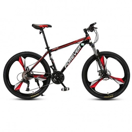 Chengke Yipin Bicicleta Chengke Yipin Outdoor Mountain Bike Bicycle Speed Change Bicycle 26 Inch One Wheel High Carbon Steel Frame Student Youth Shock-Absorbing Mountain Bike-Rojo_27 velocidades