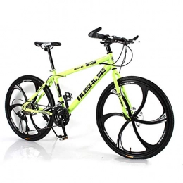 CHHD Bicicleta CHHD Bicicleta de montaña Todoterreno Bicicleta de Acero con Alto Contenido de Carbono Bicicleta de Doble Disco de Seis Ruedas de 26 Pulgadas, 21 velocidades / 27 velocidades