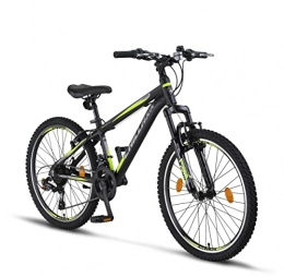 Chillaxx Bicicleta Chillaxx Bike Legend Premium - Bicicleta de montaña de 24 y 26 pulgadas, freno en V de aluminio, para niños, niñas, hombres y mujeres, 21 velocidades – Bicicleta de montaña MTB-ALU