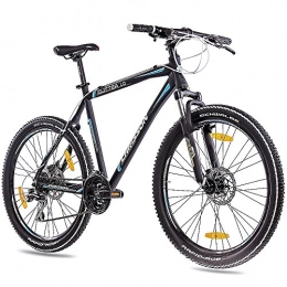 CHRISSON Bicicletas de montaña CHRISSON Cutter 1.0 - Bicicleta de montaña (26", aluminio, con 24 G Acera), color negro mate