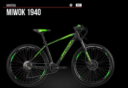 Cicli Puzone Bicicletas de montaña ciclos puzone Whistle miwok 1940Gama 2019, Black- Neon Green Matt, 41 CM - S
