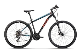 Conor Bicicletas de montaña Conor Indi 29 Disco Mecanico 18 Bicicleta, Adultos Unisex, Negro / Rojo, L
