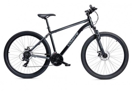 Coyote Zodiac Hardtail Bicicleta de Montaña, Rueda de 27,5 pulgadas, 18 velocidades, Negro Satinado (17,5 pulgadas)
