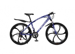 DGAGD Bicicleta DGAGD Bicicleta de montaña Bicicleta Freno de Disco de 26 Pulgadas Bicicleta para Adultos Seis Ruedas de Corte-Azul_24 velocidades