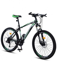DGAGD Bicicletas de montaña DGAGD Bicicleta de montaña de 24 Pulgadas para Hombre y Mujer, para Adultos, Velocidad Variable, Carreras, Bicicleta Ultraligera, 40 Ruedas de Corte-Verde Oscuro_24 velocidades