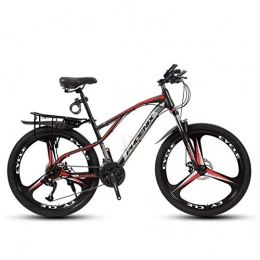 DGAGD Bicicletas de montaña DGAGD Bicicleta de montaña de 26 Pulgadas Adaptada a un Triciclo Joven y fácil de Usar-Rojo Negro_24 velocidades