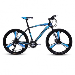 DGAGD Bicicletas de montaña DGAGD Bicicleta de montaña de 26 Pulgadas Bicicleta de Carretera Ligera para Adultos Bicicleta de Velocidad Variable Tri-Cutter-Azul Negro_27 velocidades