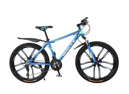 DGAGD Bicicletas de montaña DGAGD Bicicleta de montaña de 26 Pulgadas, Bicicleta para Hombre y Mujer, de Velocidad Variable para Adultos, Bicicleta de amortiguación de Diez Ruedas-Azul_24 velocidades