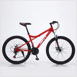 DGAGD Bicicletas de montaña DGAGD Bicicleta de montaña de 26 Pulgadas, Freno de Disco Dual de Velocidad Variable, Bicicleta de Rueda de radios para Hombres y Mujeres Adultos-Rojo_30 velocidades