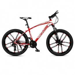 DGAGD Bicicletas de montaña DGAGD Bicicleta de montaña de 26 Pulgadas para Hombre y Mujer, para Adultos, Ultraligera, Bicicleta Ligera, Rueda de Diez cortadores-Rojo_30 velocidades