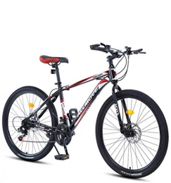 DGAGD Bicicletas de montaña DGAGD Bicicleta de montaña de 26 Pulgadas para Hombres y Mujeres, Velocidad Variable para Adultos, Ruedas de radios de Bicicleta súper Ligeras-Rojo Negro_21 velocidades