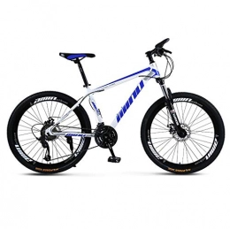 DGAGD Bicicletas de montaña DGAGD Bicicleta de montaña de Velocidad Variable para Adultos Masculinos y Femeninos de 26 Pulgadas Que compiten con Bicicleta de Rueda de radios-Blanco Azul_21 velocidades