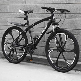 LADDER Bicicleta Dsrgwe Bicicleta de Montaña, 26” Bicicleta de montaña, Marco de Acero al Carbono Bicicletas de montaña, Doble Disco de Freno y suspensión Delantera (Color : E, Size : 21-Speed)