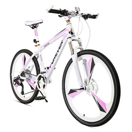 Dsrgwe Bicicletas de montaña Dsrgwe Bicicleta de Montaña, 26” Bicicletas de montaña, Marco de Aluminio Hardtail Bicicletas, con Frenos de Disco y suspensión Delantera, 27 de Velocidad (Color : B)