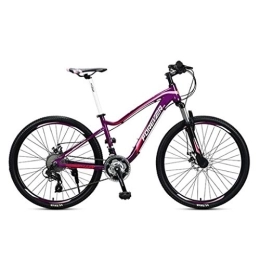 LADDER Bicicletas de montaña Dsrgwe Bicicleta de Montaña, 26” Bicicletas de montaña, Marco de Aluminio Rígidas Bicicletas, con Frenos de Disco y suspensión Delantera, 27 de Velocidad (Color : B)