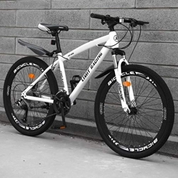 LADDER Bicicleta Dsrgwe Bicicleta de Montaña, Bicicleta de montaña / Bicicletas, carbón del Marco de Acero, suspensión Delantera de Doble Disco de Freno, Ruedas de 26 Pulgadas (Color : A, Size : 21-Speed)