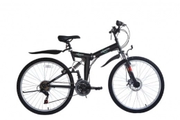 ECOSMO Bicicletas de montaña ECOSMO 26SF02BL - Bicicleta plegable (suspensin, ms de 18 velocidades)