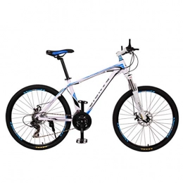 Estrella-L Bicicleta de montaña, marco de aluminio, ruedas de doble disco, frenos de carrera, bicicleta al aire libre, fácil de instalar (26 pulgadas, 30 velocidades), color azul