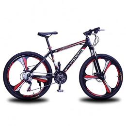 FBDGNG Bicicleta FBDGNG Bicicleta de montaña 26 en bicicleta con freno de disco dual 21 / 24 / 27 velocidad bicicleta hombres o mujeres MTB con marco de acero al carbono (tamaño: 27 velocidades, color: azul)