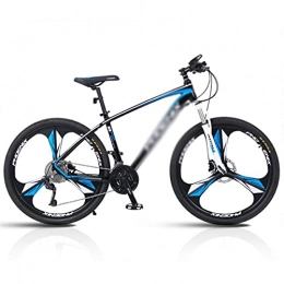 FBDGNG Bicicleta FBDGNG Bicicleta de montaña Hardtail 26 pulgadas 27 velocidades ligero marco de aleación de aluminio con horquilla delantera con amortiguador bloqueable (tamaño: 27 velocidades, color: azul)