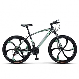FBDGNG Bicicletas de montaña FBDGNG Bicicleta de montaña para adultos de 26 pulgadas, marco de acero, suspensión delantera, bicicleta de montaña para un camino, sendero y montañas (tamaño: 21 velocidades, color: blanco)