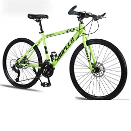 WSS Bicicletas de montaña Freno de Bicicleta-mecánico de 26 Pulgadas, Adecuado para Estudiantes Adultos Masculinos y Femeninos, Cross-Country Mountain Bike-Green-21speed