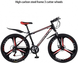 Abrahmliy Bicicleta Freno de doble disco de bicicleta de montaña ligera de aleacin de aluminio de 26 pulgadas / acero al carbono 21 / 24 / 27 velocidad absorcin de choque de bicicleta de montaña 3S 8 21 velocidad-27