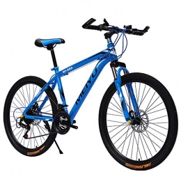FXMJ Bicicleta FXMJ Bicicleta de montaña de 26 Pulgadas Bicicleta de Freno de Doble Disco de 21 velocidades para Bicicleta de Carretera de Velocidad Variable para Estudiantes Masculinos y Femeninos, Azul