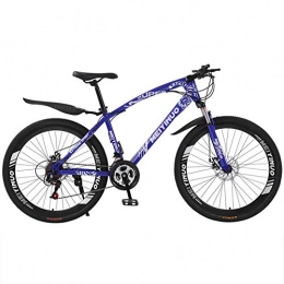 FXMJ Bicicletas de montaña FXMJ Bicicleta de montaña de 26 Pulgadas, Cuadro de Acero de 17", Cambio Trasero de 27 velocidades y palancas giratorias de Micro-Cambio, Bicicleta de montaña de Velocidad Variable, Azul