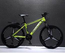 FXMJ Bicicleta FXMJ Bicicleta de montaña para Adultos, Bicicleta de montaña de 26 Pulgadas Bicicleta de Alto Carbono de Acero, Bicicletas de 21 velocidades con suspensión Completa MTB Frenos de Doble Disco, Verde