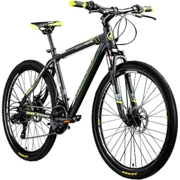 Galano  Galano Bicicleta de montaña Toxic de 26 Pulgadas Hardtail MTB de montaña Juvenil (Negro / Verde, 46 cm)
