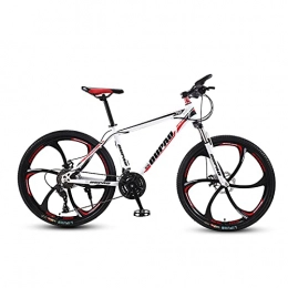 GAOXQ Bicicleta GAOXQ Deporte, y Bicicleta de montaña Adulta experta, Ruedas de 27, 5 Pulgadas, Marco de Aluminio, Frenos de Disco Duro rígido, Frenos de Disco hidráulicos, Colores múltipl White Red