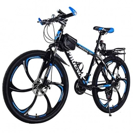 GuoEY Bicicleta GuoEY Bicicleta de montaña de suspensin Completa 24 / 26 Pulgadas Bicicleta de montaña para Adultos de Acero de Alto Carbono de 21 velocidades, Bicicleta de Velocidad Variable para Adultos livianos