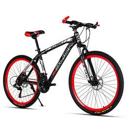 GWYX Bicicleta De Montaña, Doble Disco Off-Road Brake Racing Bicicleta De Cambio De 26 Pulgadas / 30 Velocidades para Adultos Bicicleta De Fondo para Adultos,Black-21 Speed