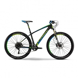 HAIBIKE Bicicleta Haibike Freed 7.15 27.5" 20-G XT 2015 UD RH35 - Bicicleta de montaña, aprox. 10, 9 kg, color carbono, verde y azul mate