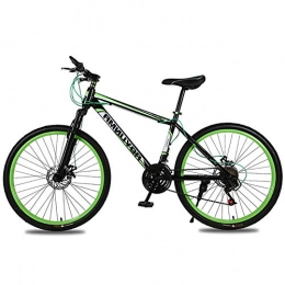 HAOYF Bicicletas de montaña HAOYF Bicicleta De 26 Pulgadas Y 21 Velocidades Bicicleta De Montaña Velocidad De 26 Pulgadas con Freno De Doble Disco, Bicicleta para Hombre / Mujer, Verde