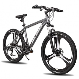 STITCH Bicicleta Hiland - Bicicleta de montaña de 26 pulgadas, 24 velocidades, con freno de disco Shimano, 3 ruedas de radios, marco de 19, 5 pulgadas, para adolescentes, color gris