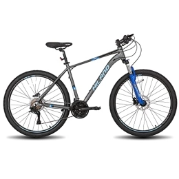ivil Bicicletas de montaña Hiland - Bicicleta de montaña de 27, 5 pulgadas con cuadro de aluminio de 18 pulgadas, cambio de marchas de 27 velocidades, freno de disco Lock-Out, horquilla de suspensión gris