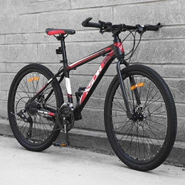 HUADUO Bicicleta HUADUO Bicicleta de montaña para Adultos de 26 Pulgadas, Doble Amortiguador, aleacin de Aluminio Ligera, suspensin Completa, Velocidad Variable, Velocidad 21 / 24 / 27-Banner Rojo 1_21 velocidades