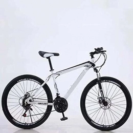 HUAQINEI Bicicleta HUAQINEI Bicicleta Bicicleta de montaña de aleación de Aluminio Profesional para Hombres y Mujeres, Bicicleta de 21 velocidades y 26 Pulgadas, Color Blanco