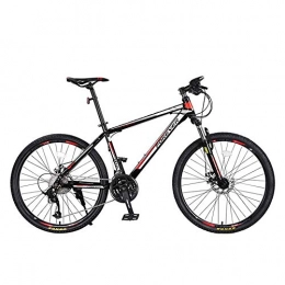 Implicitw Bicicleta Implicitw 27 Bicicleta de Velocidad Variable, Bicicleta de montaña, Freno de Disco Doble, llanta de aleacin de Aluminio-Rojo Negro