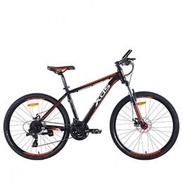 Implicitw Bicicleta Implicitw Bicicleta de montaña Horquilla de suspensin de 24 velocidades Freno de Disco mecnico de aleacin de Aluminio de 26 Pulgadas-Negro y Rojo 17 (Altura 165-180cm)