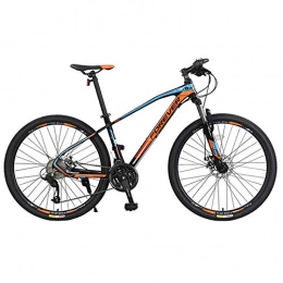 Jieer Bicicleta de Montaa Adulto, Bicicletas Todoterreno de Aleacin de Aluminio para Bicicletas de 27 Velocidades de 26/27.5 Pulgadas-Rojo Azul (Line Disc Brake)_26 Pulgadas