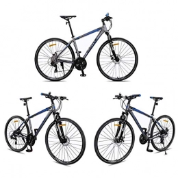 JLASD Bicicleta JLASD Bicicleta Montaña Bicicleta De Montaña, Bicicletas 26 Pulgadas De Aleación De Aluminio De Montaña, Doble Disco De Freno Y Bloqueo Suspensión Delantera 27 De Velocidad (Color : Blue)