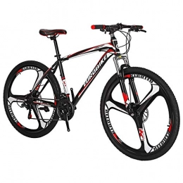 jooe Bicicletas de montaña jooe Bicicletas De Montaña, para Adultos MTB Trail Bike, 27.5"21speed ​​duai Disc Brake, Red