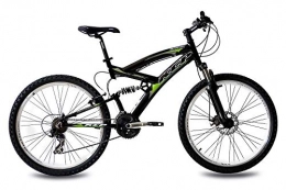 KCP Bicicletas de montaña KCP 26" Mountain Bike Energy Alloy 21 Speed Shimano Unisex Black - (26 Inch)