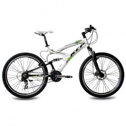 KCP Bicicleta KCP 26" Mountain Bike Energy Alloy 21 Speed Shimano Unisex White - (26 Inch)