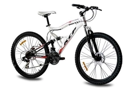 KCP Bicicletas de montaña Kcp - Attack Bicicleta de Montaña, Tamaño 26'' (66, 0 Cm), Color Negro / Blanco, 21 Velocidades Shimano